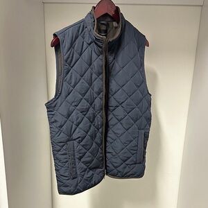 Tahari Men's Quilted Vest - Dark Blue